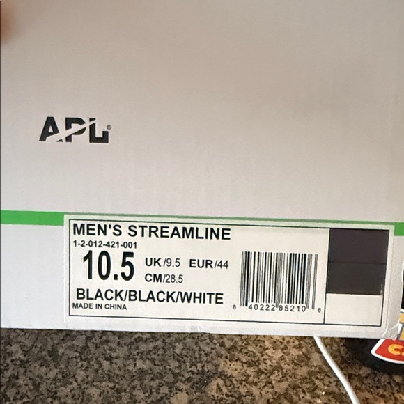 APL Men's Streamline Black and White Shoes - Picture 10 of 12